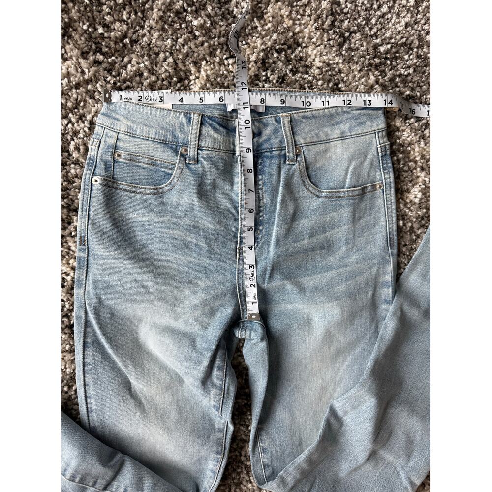 OAT New York High-Rise Stretch Flare Light Wash size 28 NWT - Picture 10 of 12